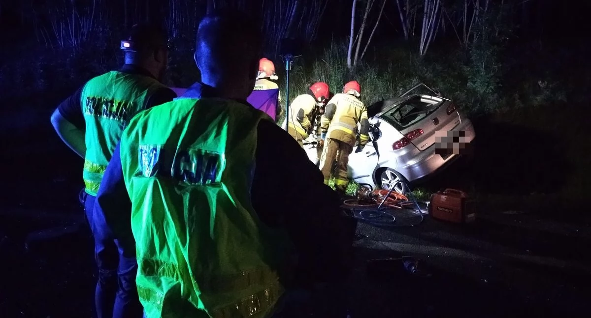 Tragiczny wypadek niedaleko Torunia. Młody kierowca zginął na miejscu