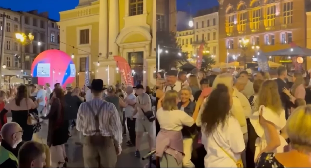 W Toruniu odbyła się impreza pod gwiazdami. Tłumy tańczyły w centrum miasta