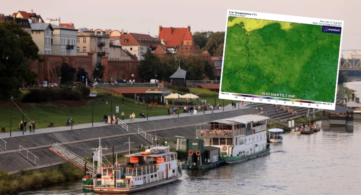 Antycyklon Kyra ogarnie całą Polskę. Potężny wyż jeszcze dziś dotrze do Torunia
