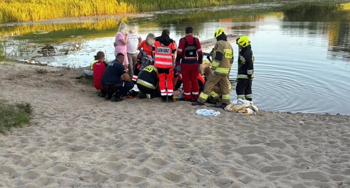 Tragedia nad wodą w pobliżu Torunia. 16-latek skoczył na główkę do rzeki