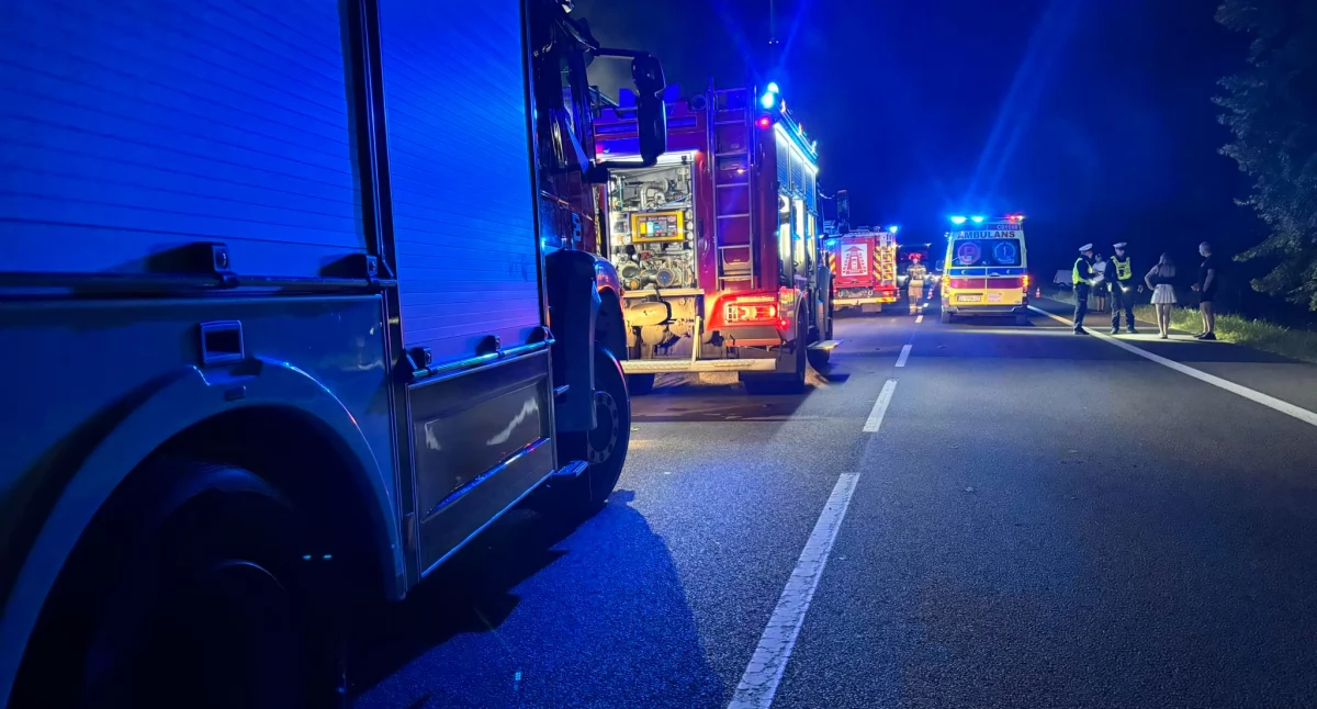 Tragiczny wypadek na drodze do Torunia. BMW stanęło w płomieniach