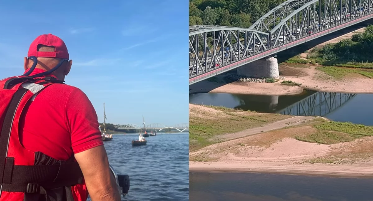 Mężczyzna chciał skoczyć z mostu w Toruniu. Poszukiwana osoba nie została odnaleziona