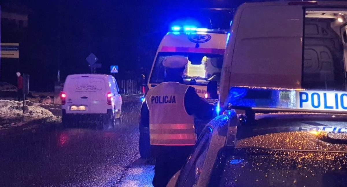 Młody rowerzysta wpadł pod koła dostawczaka w Toruniu. Jechał po pijaku