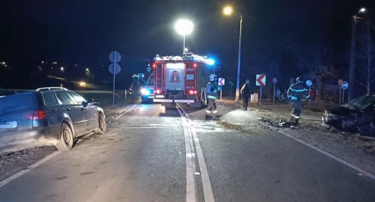 Pijany kierowca spowodował wypadek pod Toruniem. Trzy osoby trafiły do szpitala