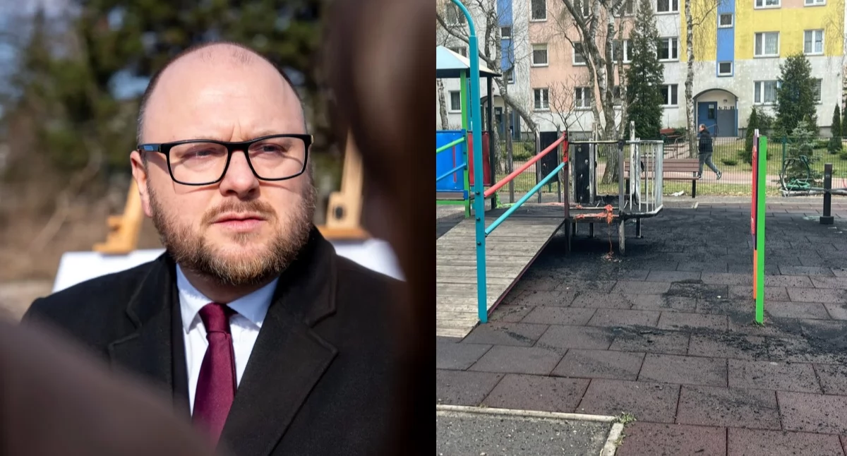 Pożar placu zabaw w Toruniu. Prezydent przedstawił plan działania