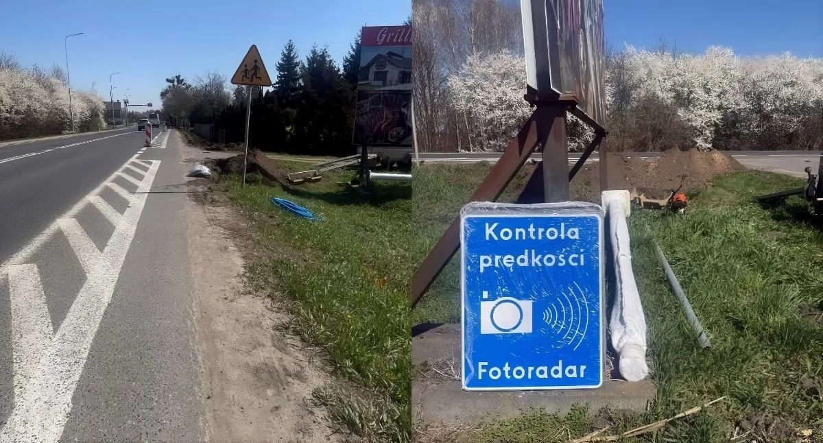Na drodze do Torunia stanie nowy fotoradar. Prace już się rozpoczęły