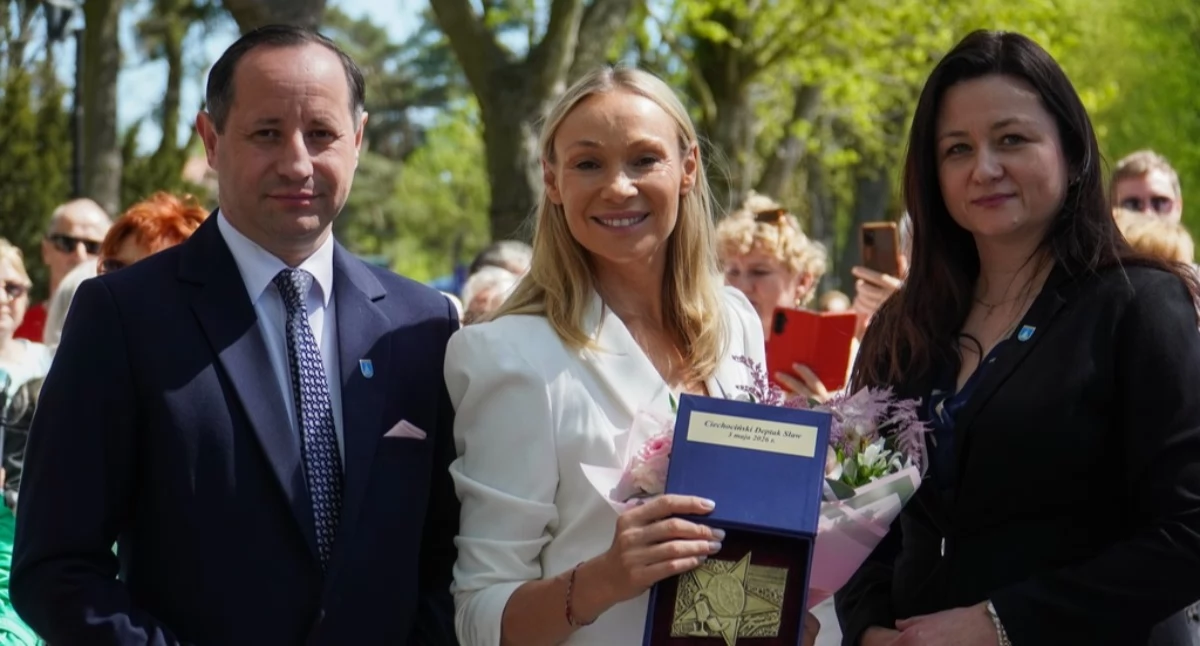 Sonia Bohosiewicz odsłoniła swoją gwiazdę w Ciechocinku