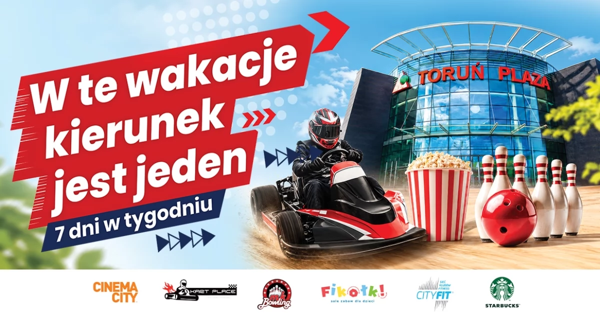 Wakacje pełne atrakcji w CH Toruń Plaza