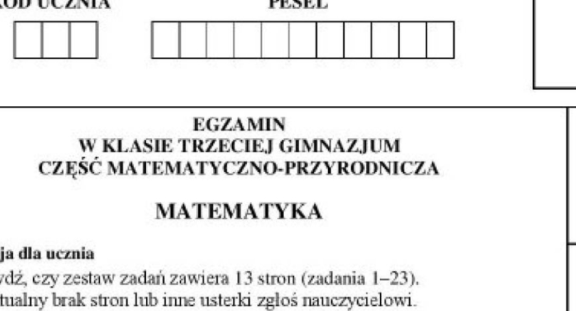 Jak poszła Wam matma? Sprawdź na Oto Toruń! [ARKUSZE EGZAMINACYJNE]