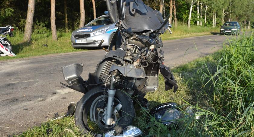 Wypadek dwóch motocykli, jedna osoba ranna - zobacz zdjęcia! [FOTO]