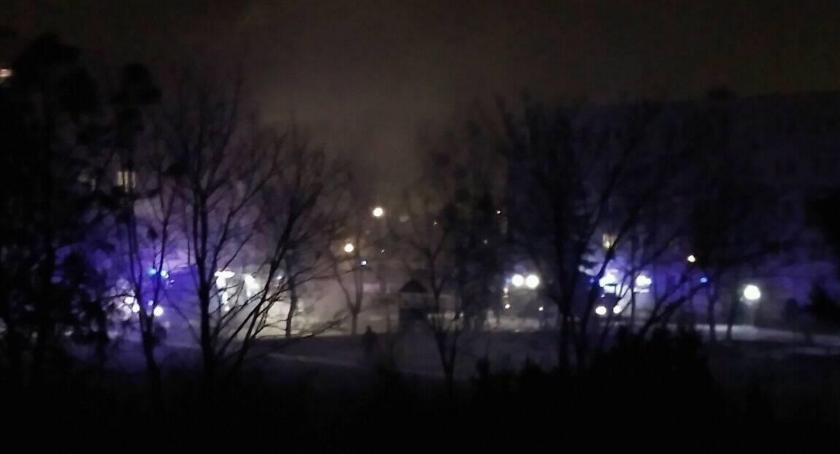 Uwaga! Pożar na Ligi Polskiej w Toruniu