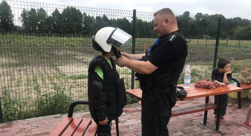 Toruńscy policjanci z wizytą w Lubiczu [FOTO]
