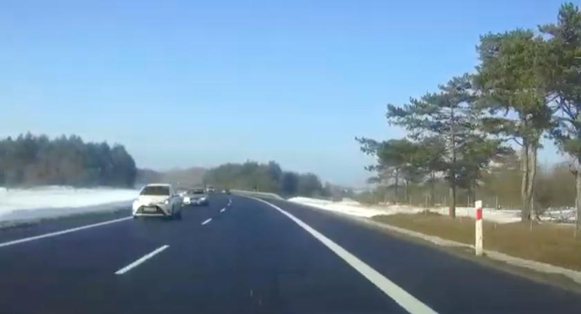 O krok od tragedii na S10 pod Toruniem [WIDEO]