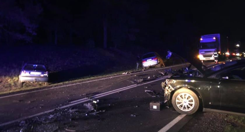 Nocny wypadek na trasie Toruń - Bydgoszcz. Pięć osób rannych!