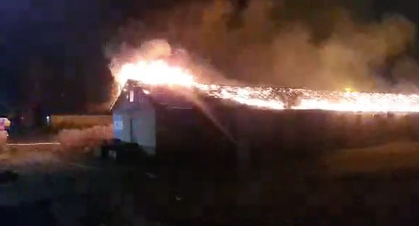 Ogromny pożar w Toruniu. Trwa akcja gaśnicza z udziałem kilkunastu zastępów straży [WIDEO]