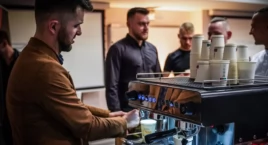 Zdjęcie przedstawia: Mobilny barista z Torunia robi furorę. Pracuje dla wielu znanych marek