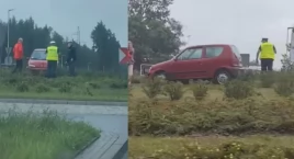 87-latek pojechał prosto na rondzie w Toruniu. Samoc…