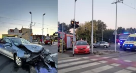 55-latka wjechała na czerwonym na skrzyżowanie w Tor…