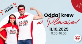 Oddaj krew przed CH Toruń Plaza