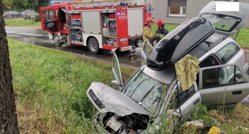 Czterech rannych i zablokowana droga