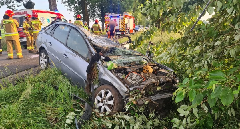 18-latka wjechała w drzewo. 4 osoby w szpitalu!