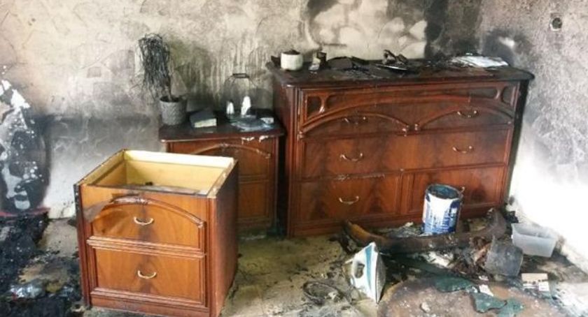 Ucierpiał w pożarze domu