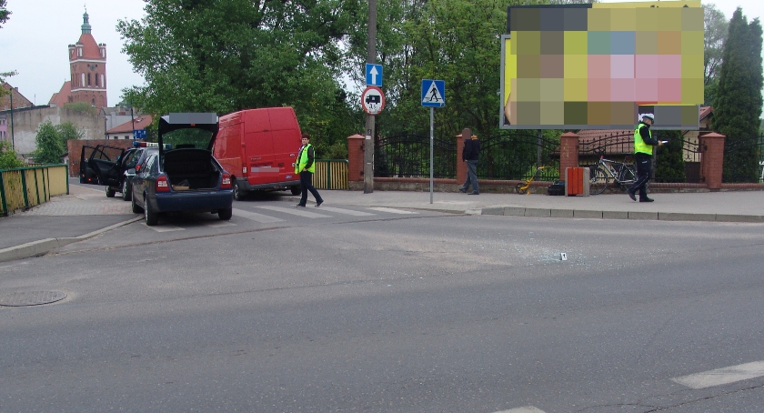Potrącił rowerzystę
