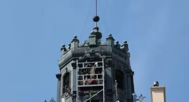 Tarcze zegara z ratuszowej wieży w Jarosławiu zostaną poddane konserwacji