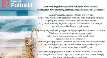 Życzenia z okazji zakończenia roku szkolnego