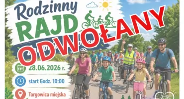 UWAGA: Rodzinny rajd z cyklu „Zambrów na rowery” - ODWOŁANY!