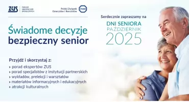 Dni Seniora w ZUS - Sprawdź, co się będzie działo w Twojej okolicy!