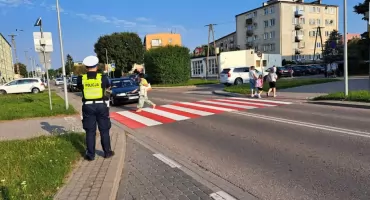 Bezpieczna droga do szkoły – przasnyscy policjanci czuwają nad bezpieczeństwem najmłodszych