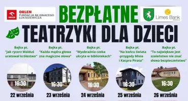 Ruszają bezpłatne teatrzyki na dzieci w Gminie Jednorożec
