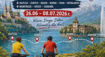 500 kilometrów dobra. Rowerowi pielgrzymi z Przasnysza pojadą przez Szwajcarię, by pomóc pogorzelczyni