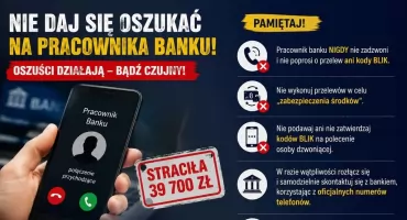 Miała chronić swoje oszczędności, straciła prawie 40 tysięcy złotych. 31-latka oszukana metodą „na pracownika banku”