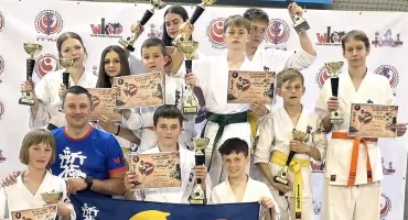 Turniej o Puchar Krainy Wielkich Jezior - Giżycko 2026. Konecki Klub Karate Kyokushin z kolejnymi trofeami