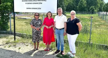 GMINA GOWARCZÓW. Budowa kanalizacji sanitarnej zakończona