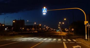 Widoczny pieszy na Ochocie - lampy doświetlające przejścia dla pieszych (nr 1008)