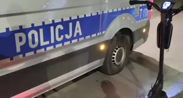Nietrzeźwy na hulajnodze zatrzymany w Mrągowie. Dostał mandat jak za samochód