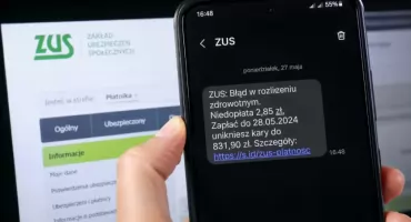 Oszuści znów podszywają się pod ZUS. Jeden SMS może kosztować Cię utratę pieniędzy