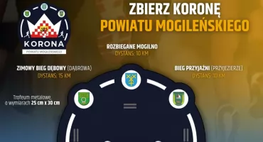 Trzy biegi - trzy medale - jedna korona. Korona Powiatu Mogileńskiego