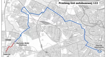 Linia 122 we Wrocławiu pojedzie dalej. Autobusy dotrą na ul. Gagarina
